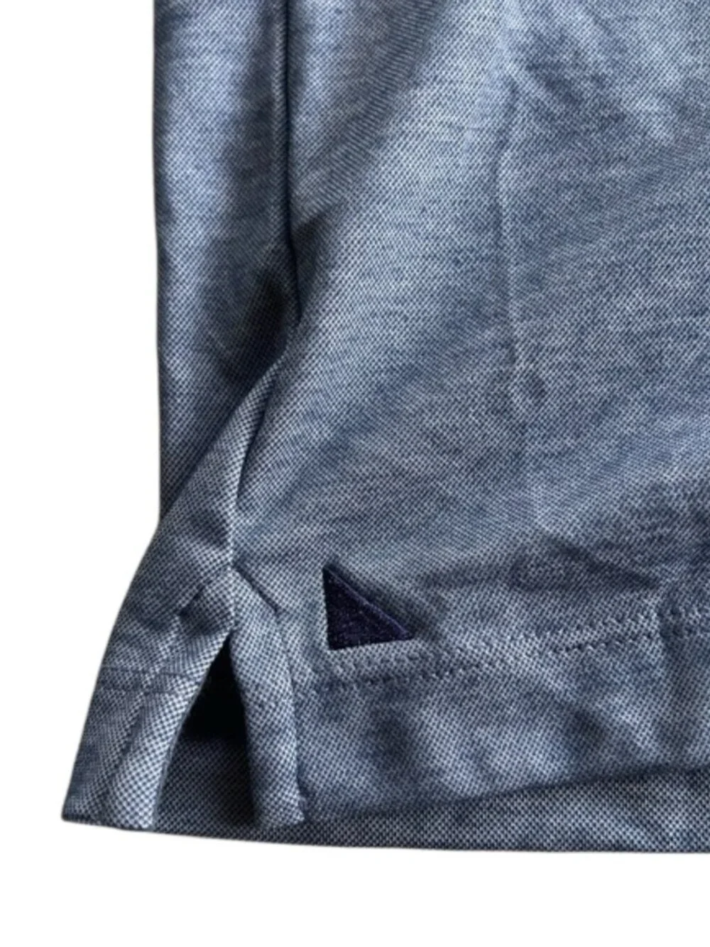 UNTUCKit Gray Long Sleeve Polo Shirt Men’s Medium Pima Cotton Blend - Picture 6 of 6